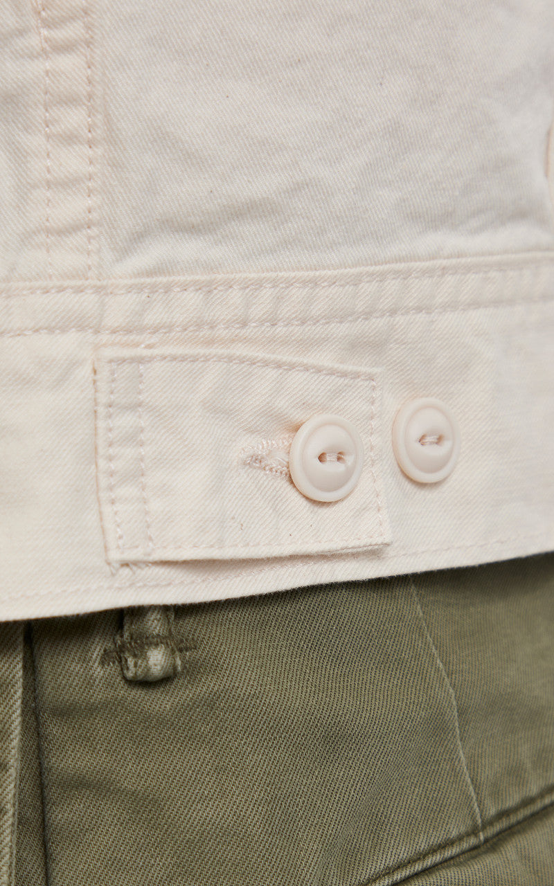 Polo Ralph Lauren Polo Bear Embroidered Trucker Jacket White