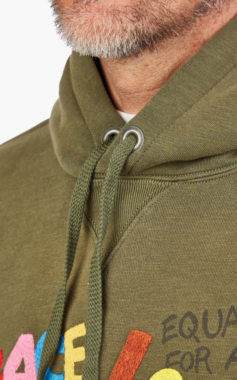 Polo Ralph Lauren Embroidered Graphic Fleece Hoodie Green