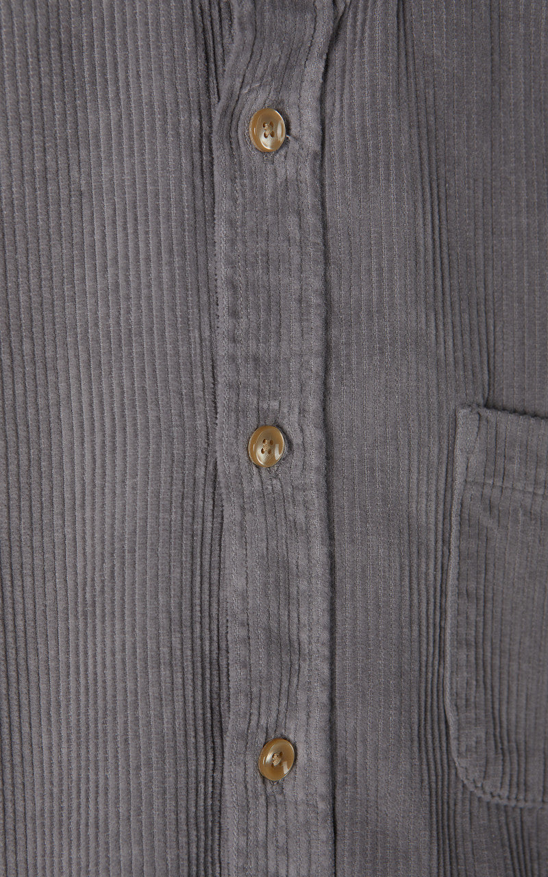 Portuguese Flannel Lobo Corduroy Shirt Grey