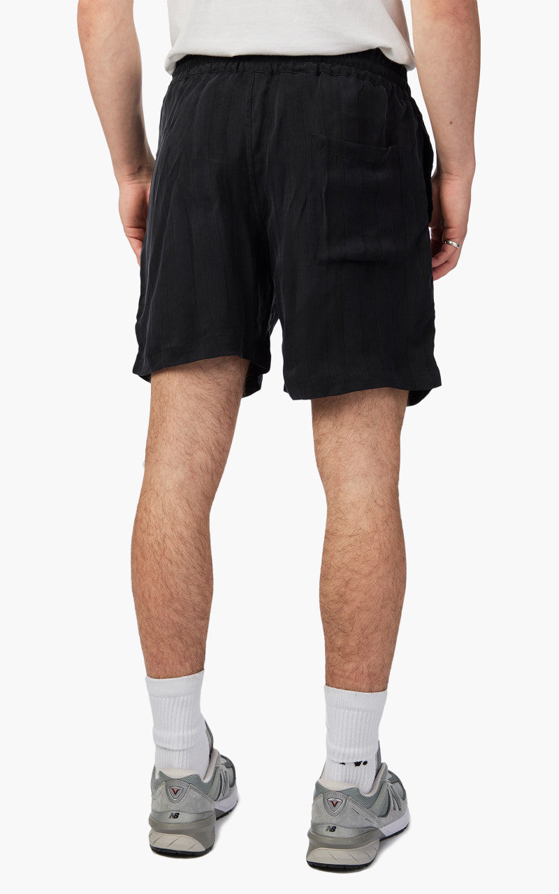 Portuguese Flannel Cupro Shorts Black