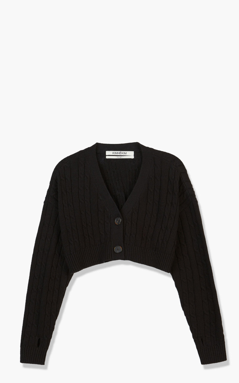 KIMHEKIM Rebecca Cropped Cardigan Black
