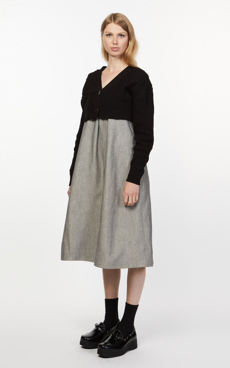 KIMHEKIM Rebecca Cropped Cardigan Black