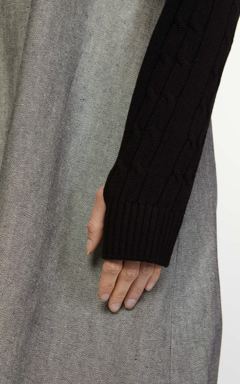 KIMHEKIM Rebecca Cropped Cardigan Black