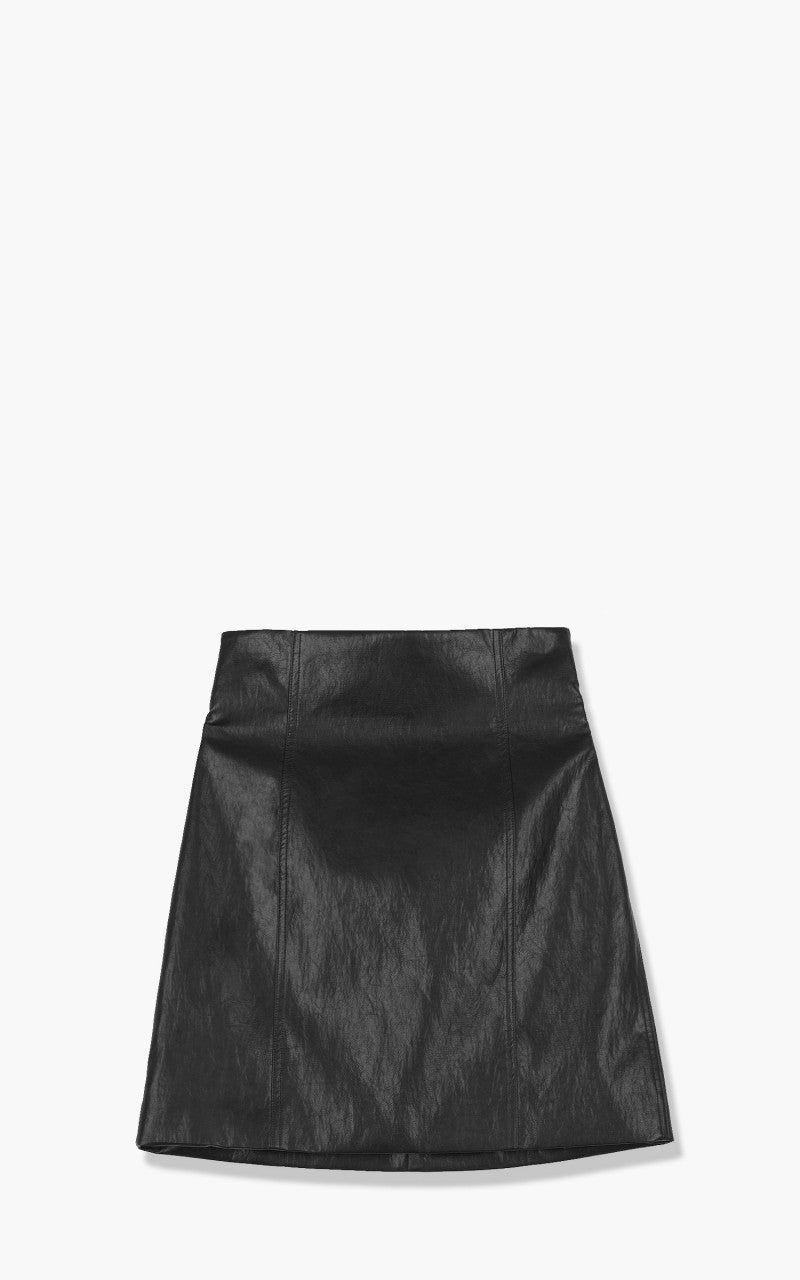 KIMHEKIM Emma Vegan Leather Mini Skirt Black