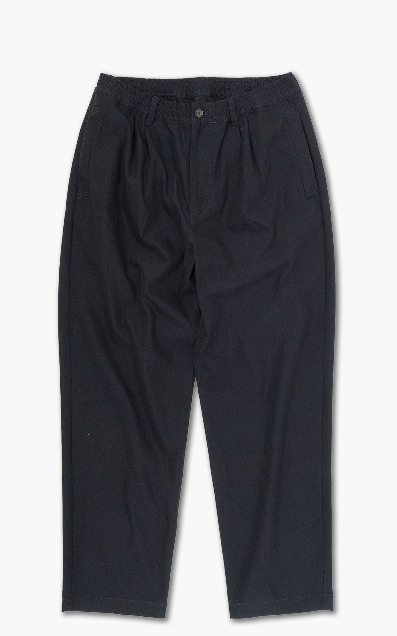 Still By Hand Welt Side Pockets Pants Black Navy