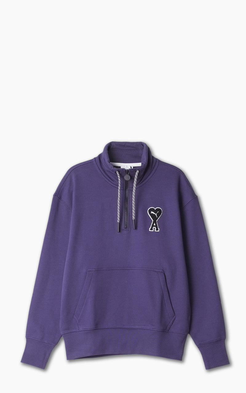 Puma x AMI Half-Zip Sweatshirt Deep Plum