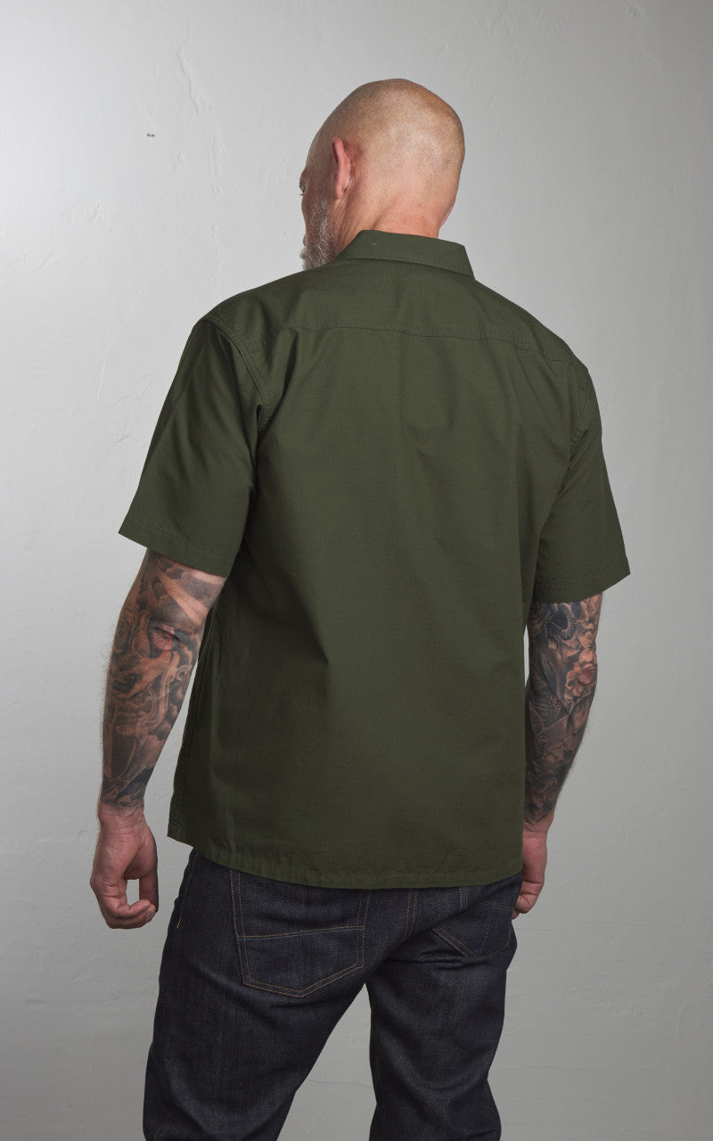 Pherrow’s 25S-PJFH1 Short Sleeve Jungle Fatigue Jacket Olive