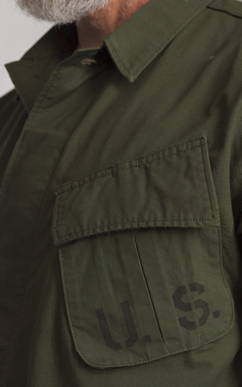 Pherrow’s 25S-PJFH1 Short Sleeve Jungle Fatigue Jacket Olive