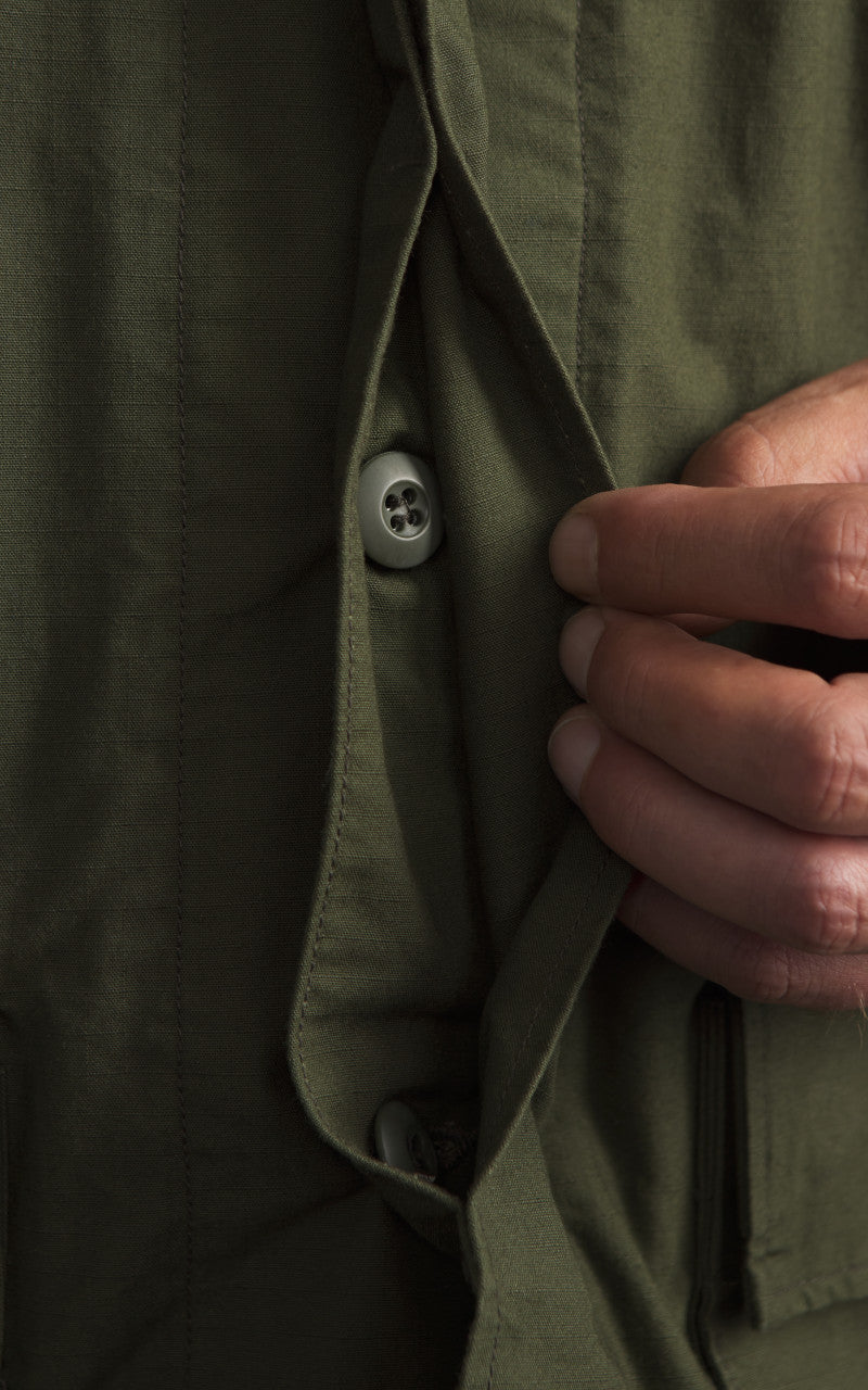 Pherrow’s 25S-PJFH1 Short Sleeve Jungle Fatigue Jacket Olive