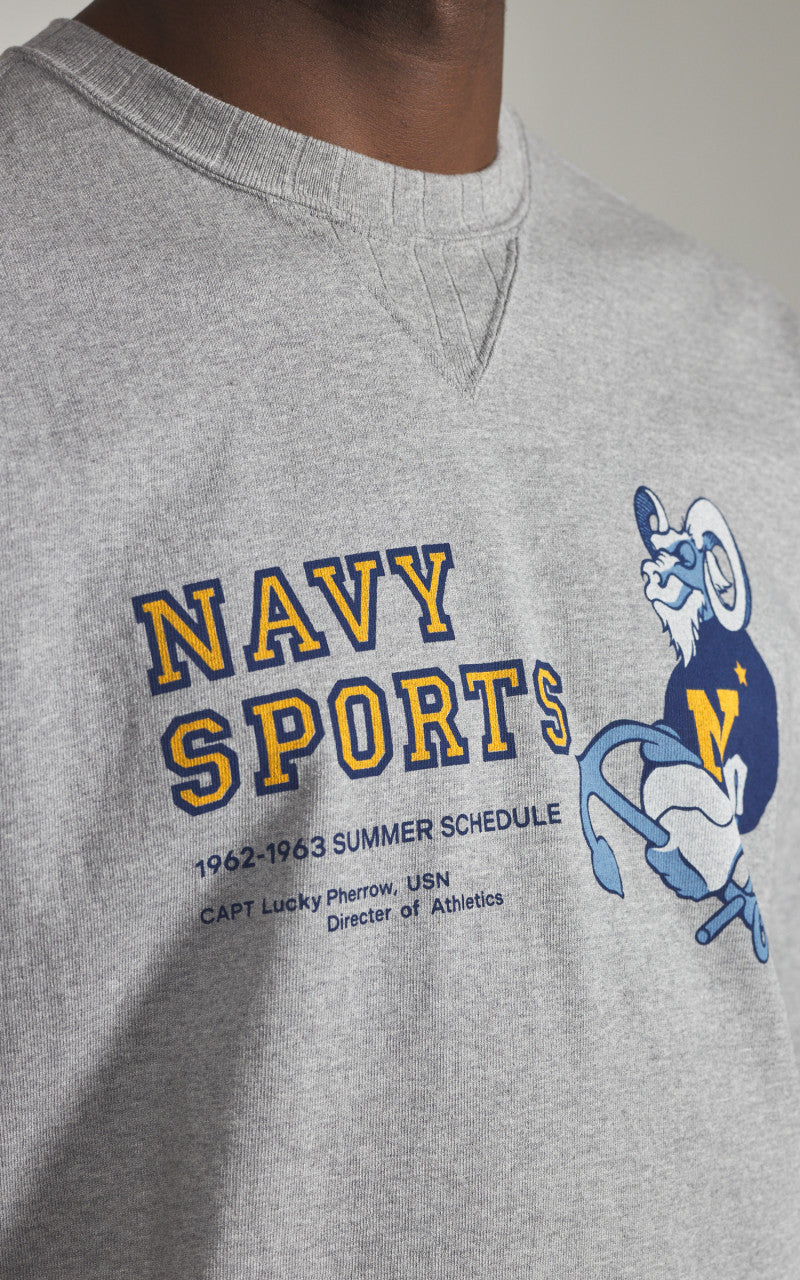 Pherrow’s 25S-PVGT2 T-Shirt Navy Sports Heather Grey