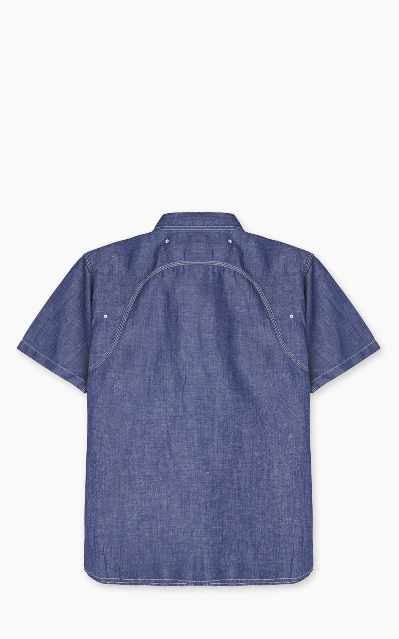 Pherrow’s 770WSS Short Sleeve Chambray Work Shirt Blue