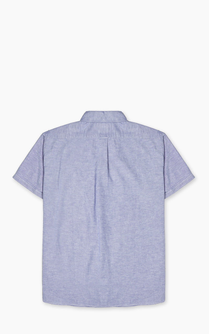 Pherrow’s PBDS1 Short Sleeve Button-Down Oxford Shirt Navy