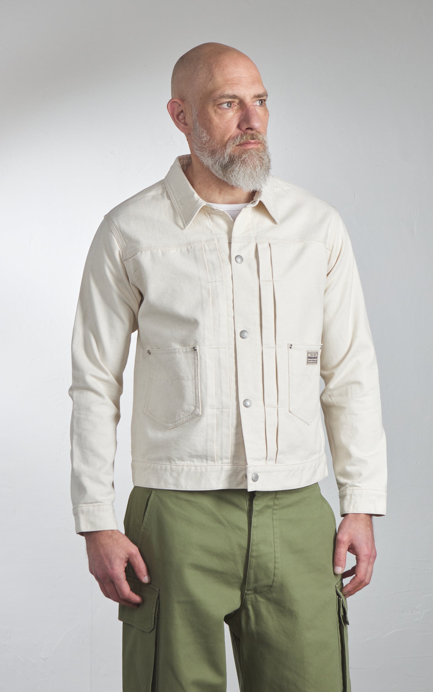 Pherrow's 222WJ Cotton Duck Work Jacket Natural