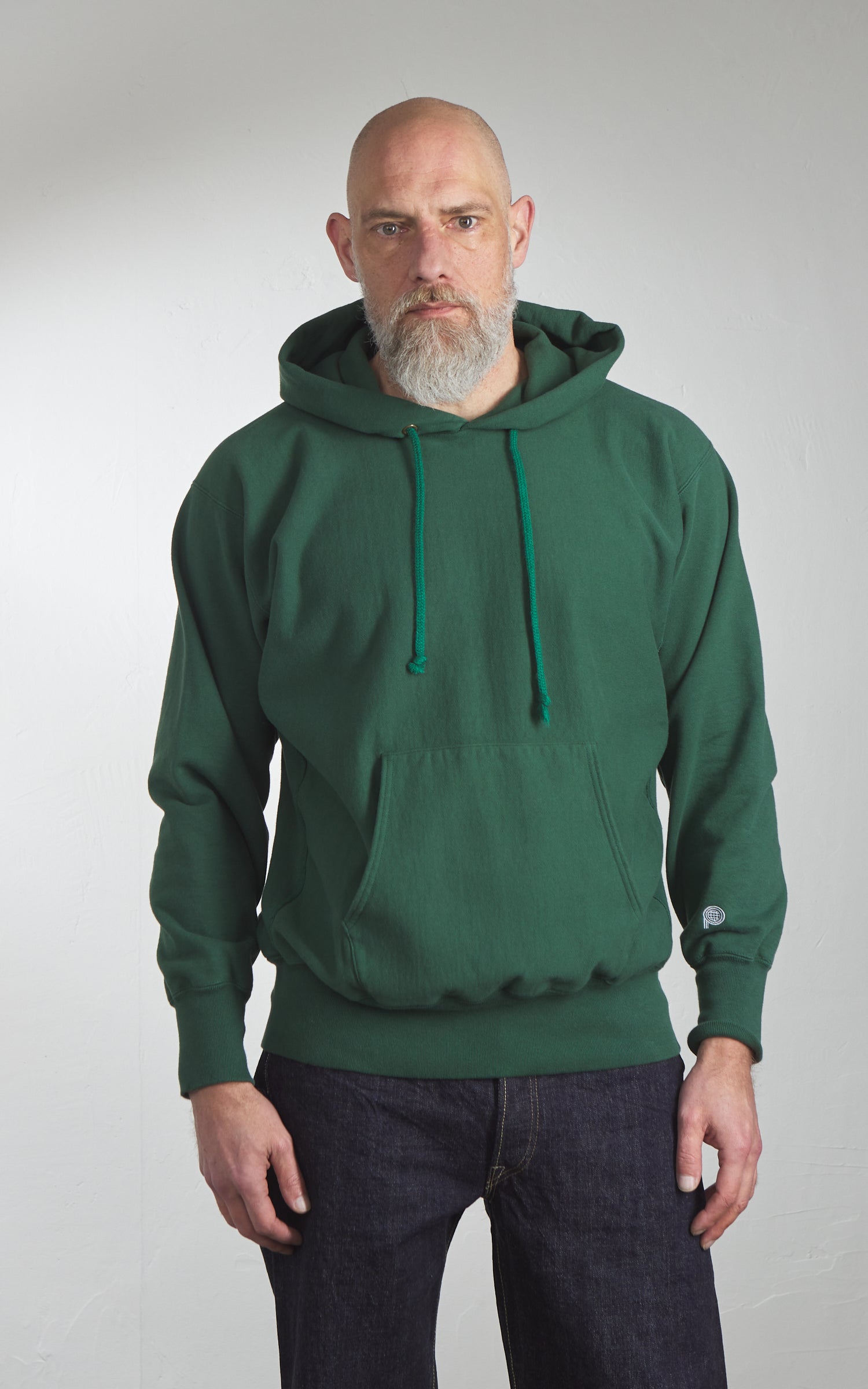 Pherrow's 25W-PRHP Heavyweight Pullover Hoodie Green