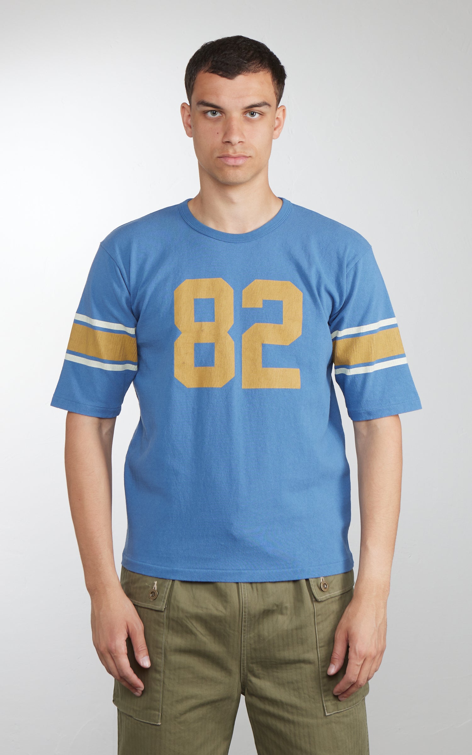 Pherrow's 26S-PFBT1 Short Sleeve Football T-Shirt Navy