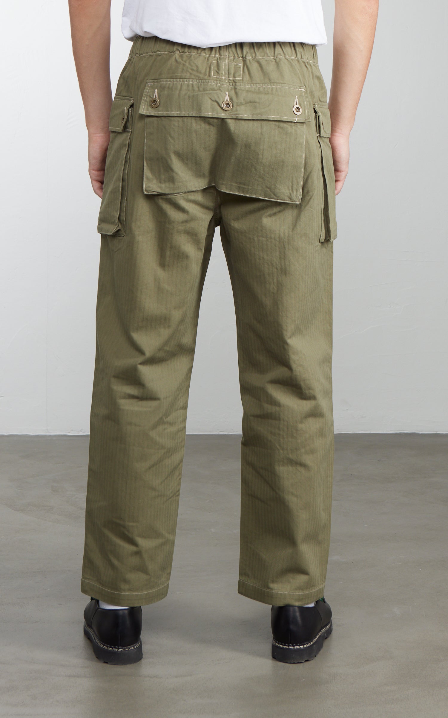 Pherrow's 26S-PMEP1 Herringbone Monkey Pants Olive