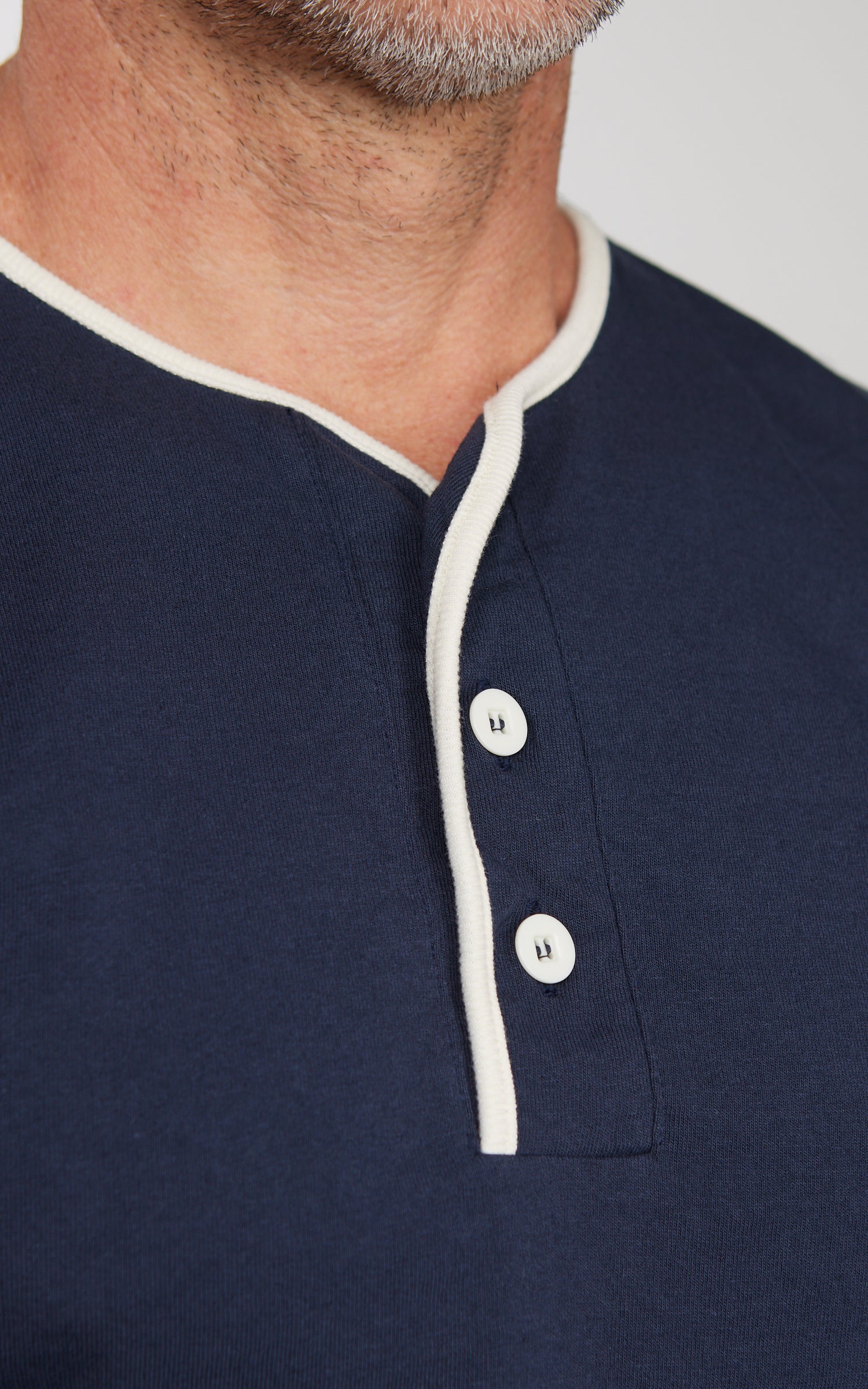 Pherrow's 26S-PPHT1 Henley Short Sleeve Navy