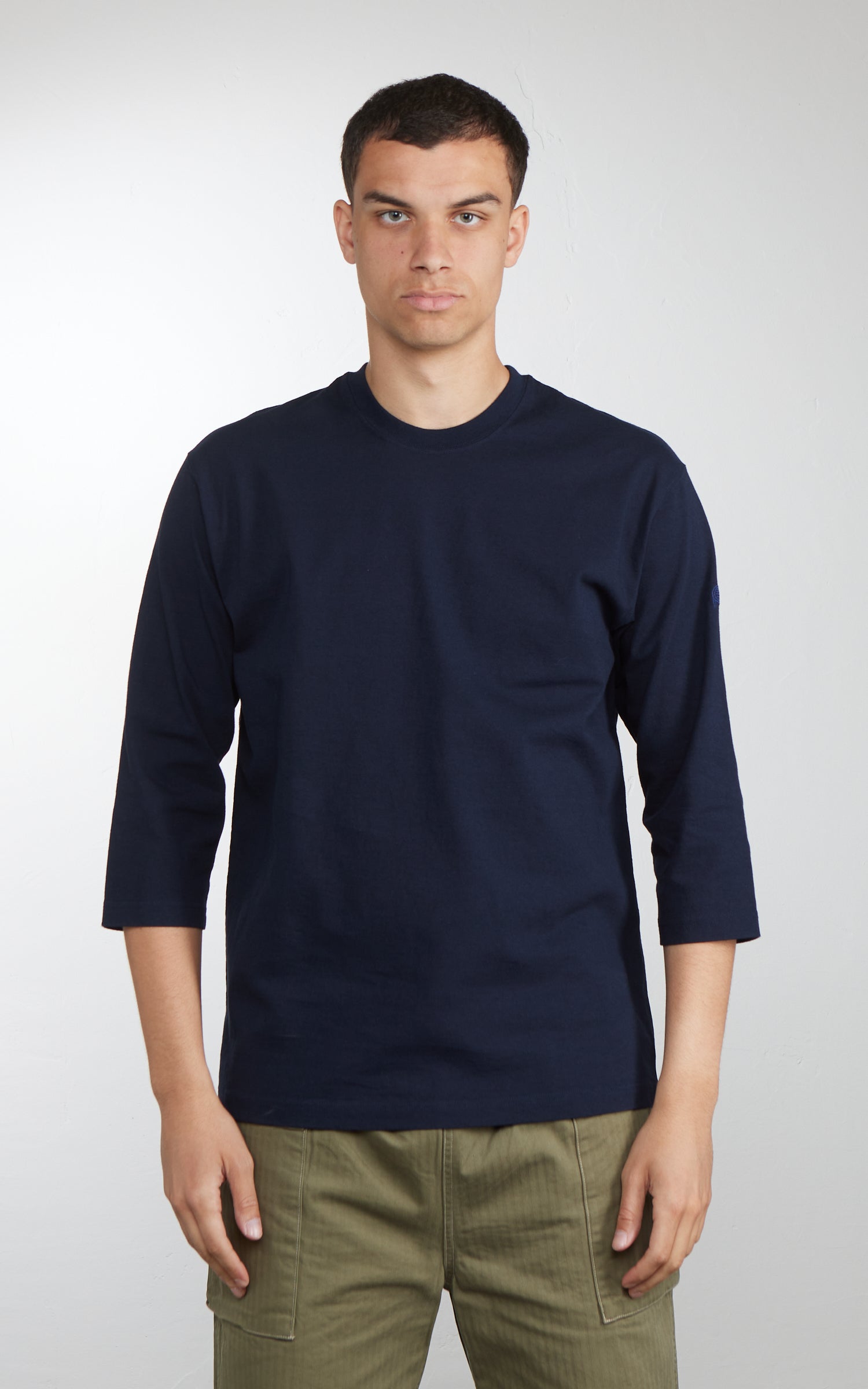 Pherrow's 26S-PTQS Three-Quarter Sleeve T-Shirt Navy