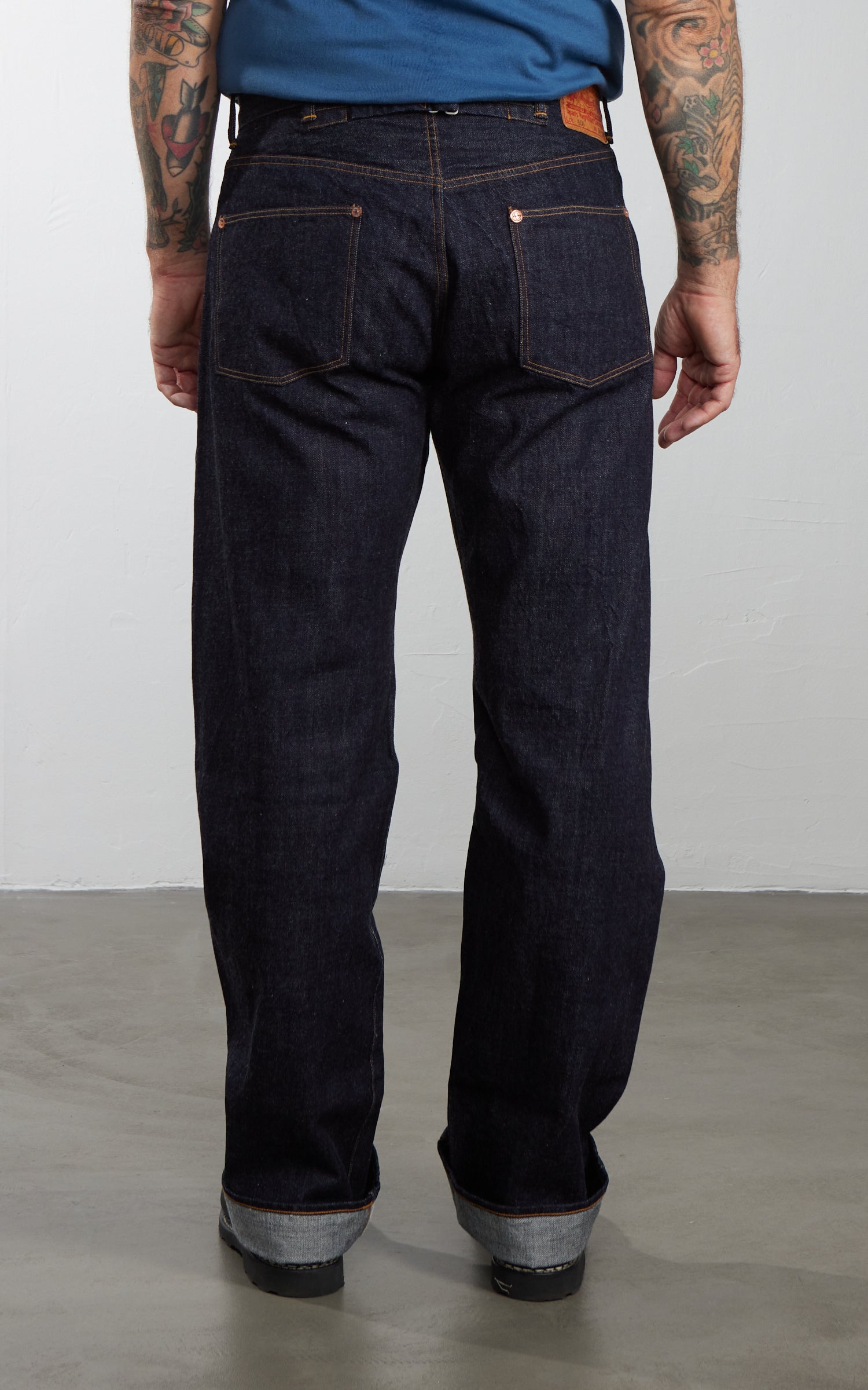 Pherrow's 500SW Wide Straight Selvedge Jeans Indigo 13.5oz