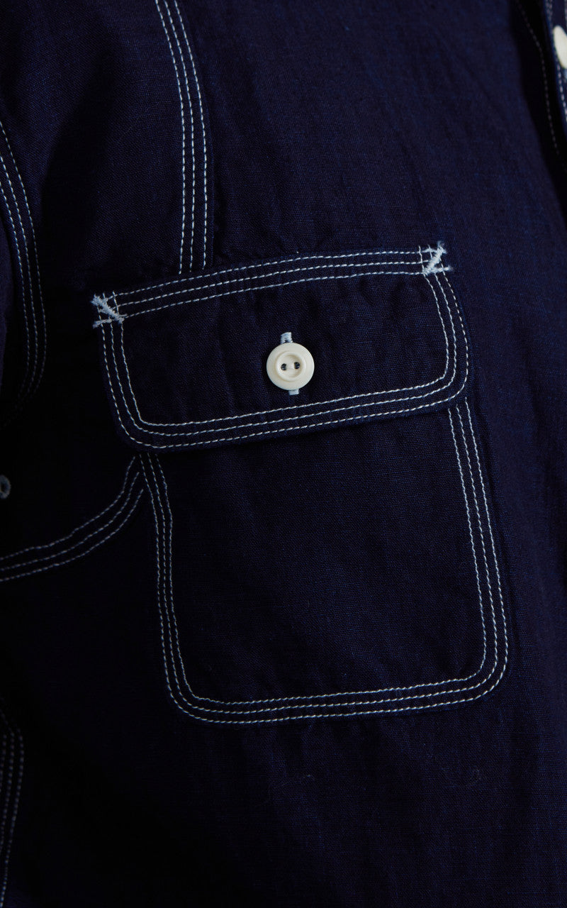 Pherrow’s 770WS Denim Work Shirt Indigo