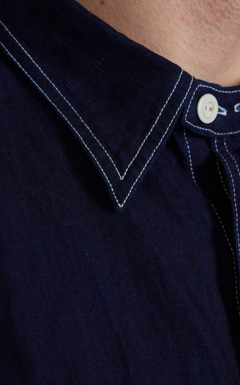 Pherrow’s 770WS Denim Work Shirt Indigo