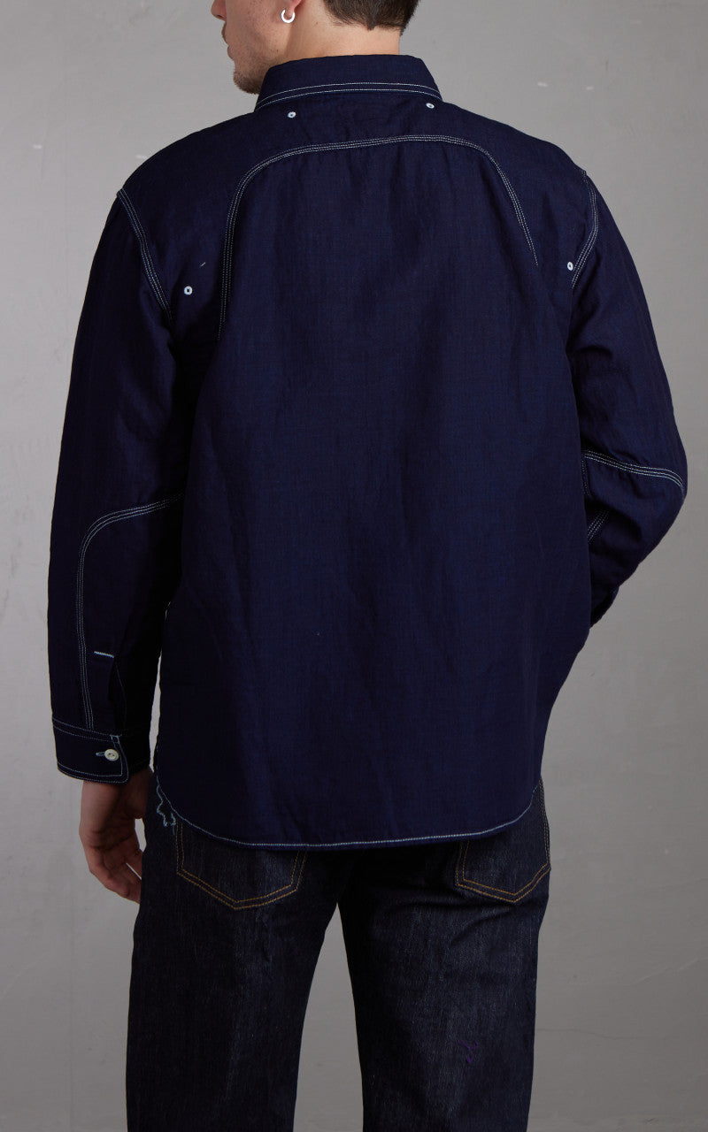 Pherrow’s 770WS Denim Work Shirt Indigo