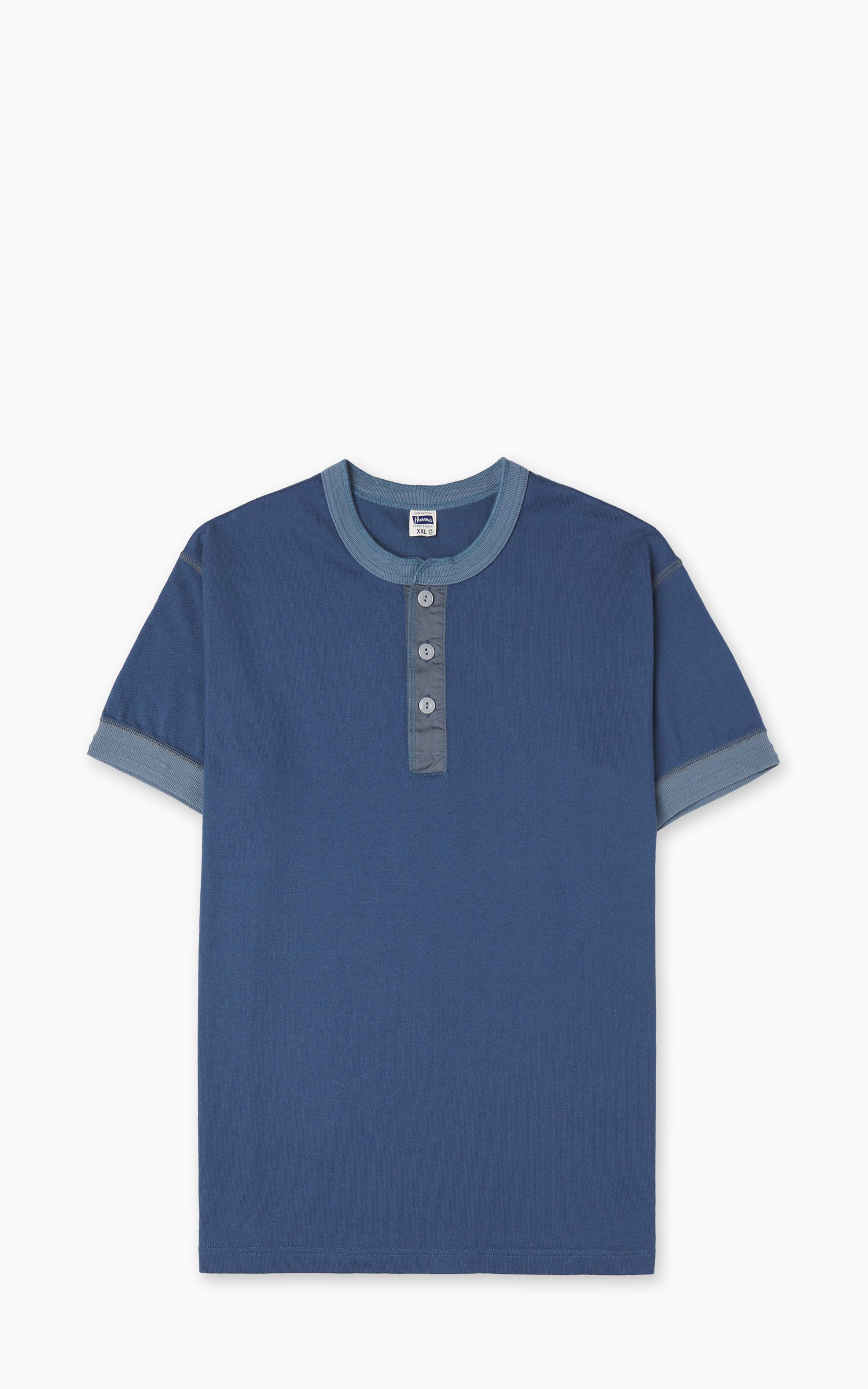 Pherrow's PCT2-S Henley Short Sleeve S.Blue