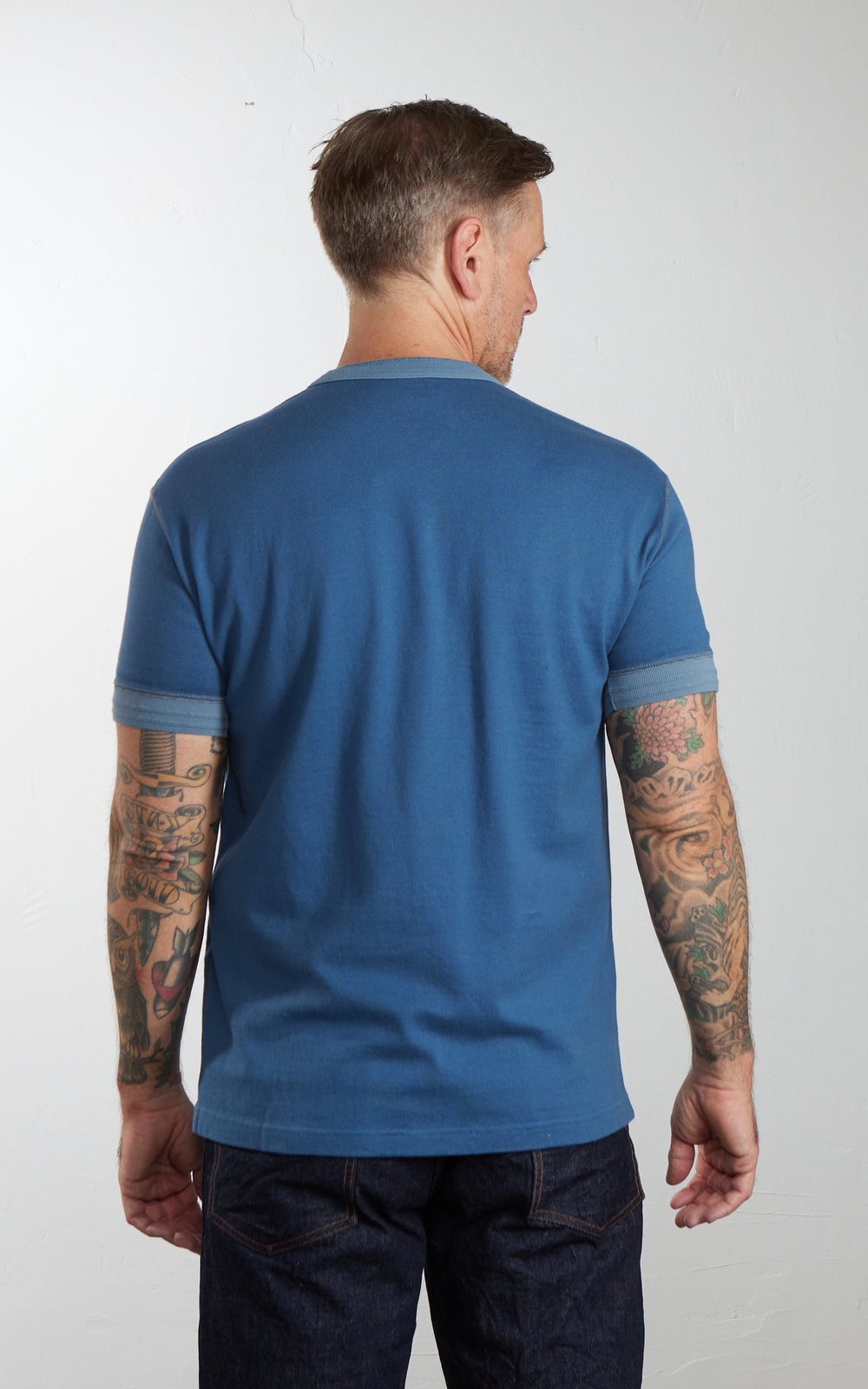 Pherrow's PCT2-S Henley Short Sleeve S.Blue