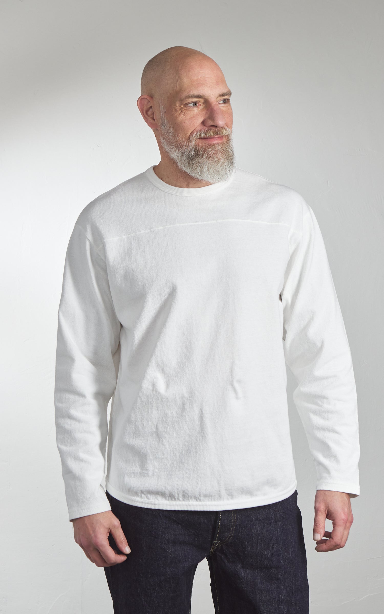 Pherrow's PLFT1 Football Longsleeve Tee White