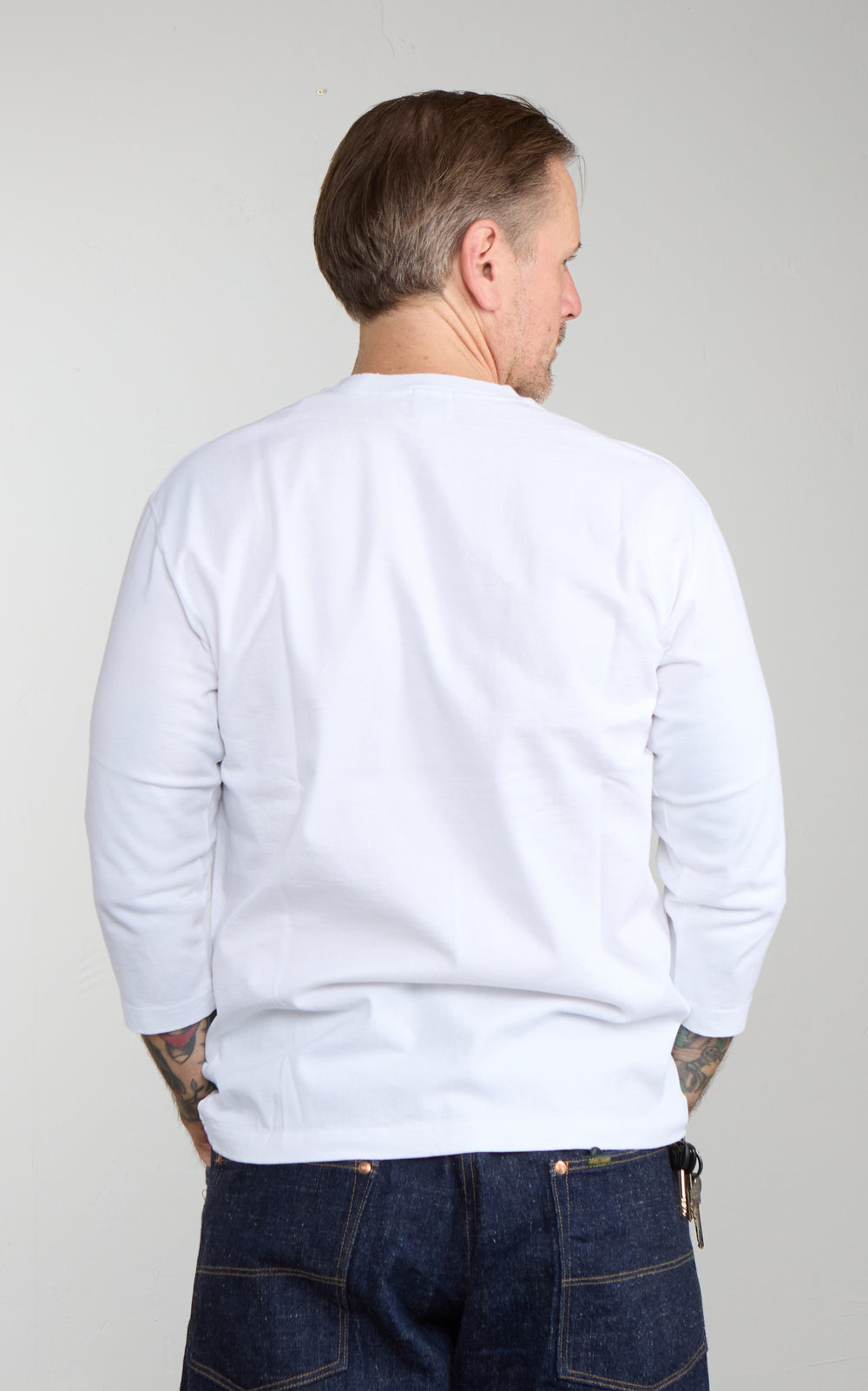 Pherrow's PTQS Three-Quarter Sleeve T-Shirt White