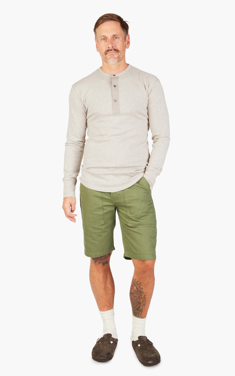 Pike Brothers 1927 Henley Shirt Longsleeve Ecru Melange