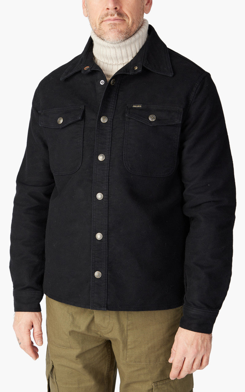 Pike Brothers 1943 CPO Shirt Moleskin Sulphur Black