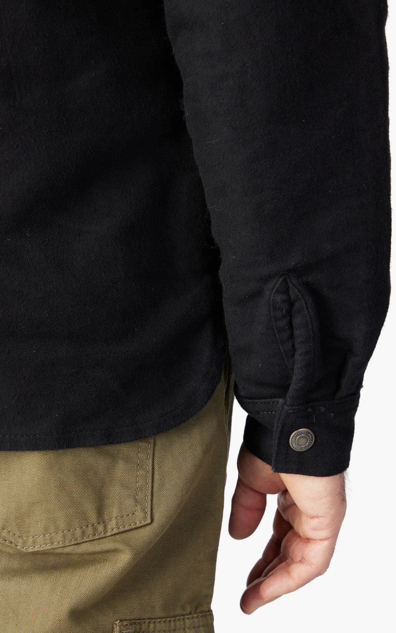 Pike Brothers 1943 CPO Shirt Moleskin Sulphur Black