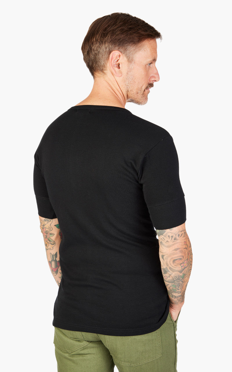 Pike Brothers 1962 Round Neck Tee 2-Pack Black