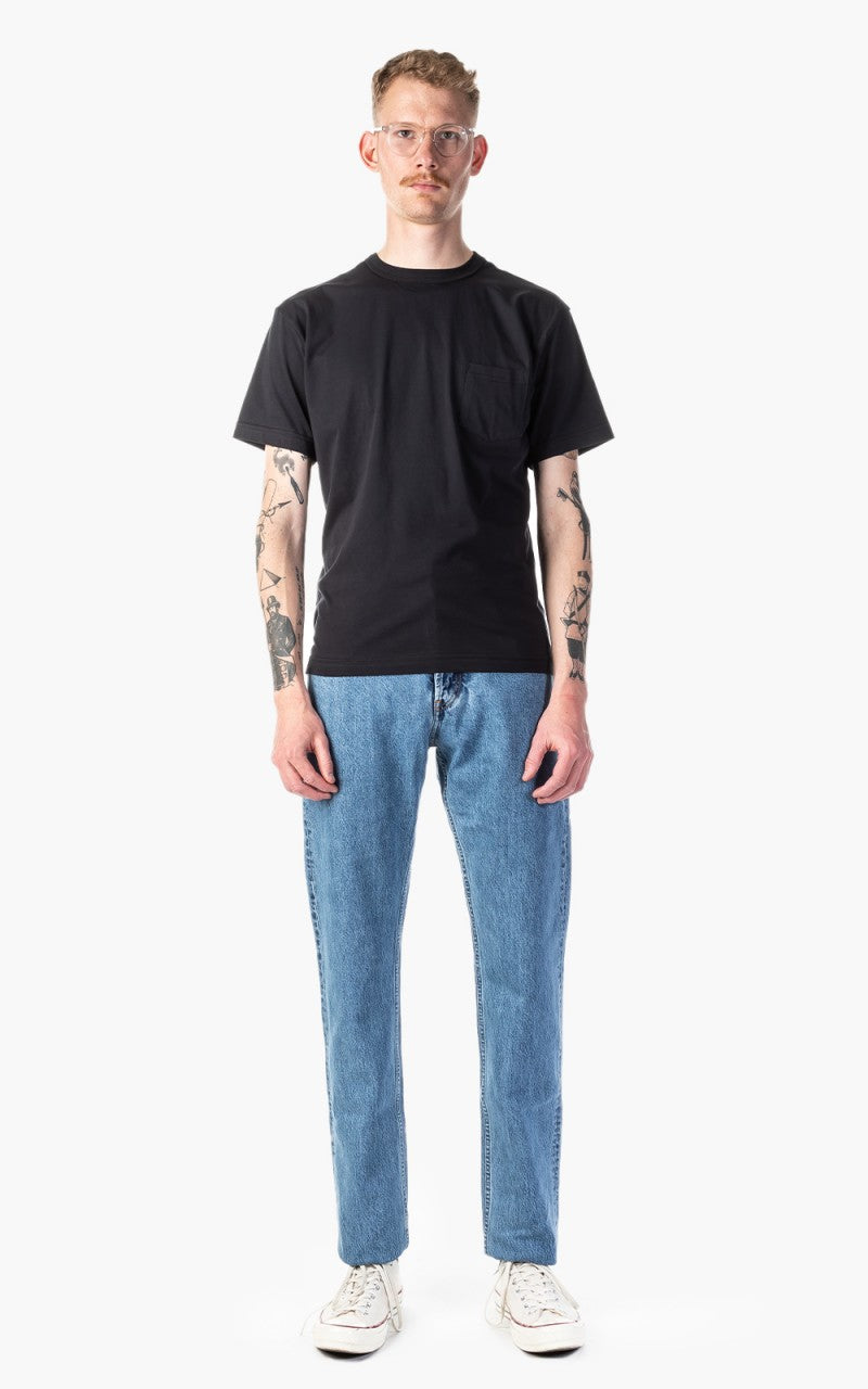 3sixteen Pima Pocket T-Shirt 2 Pack Black