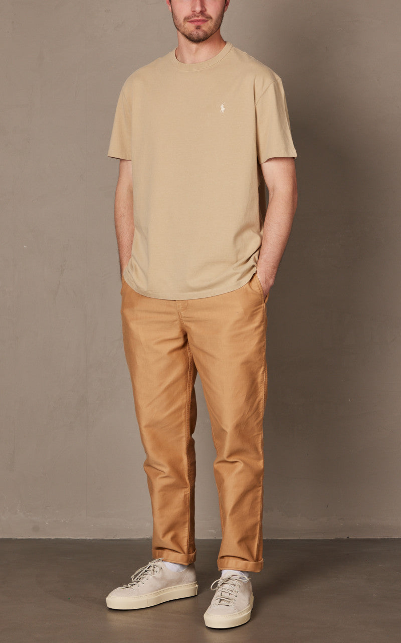 Polo Ralph Lauren Classic Fit Jersey Crewneck T-Shirt Beige