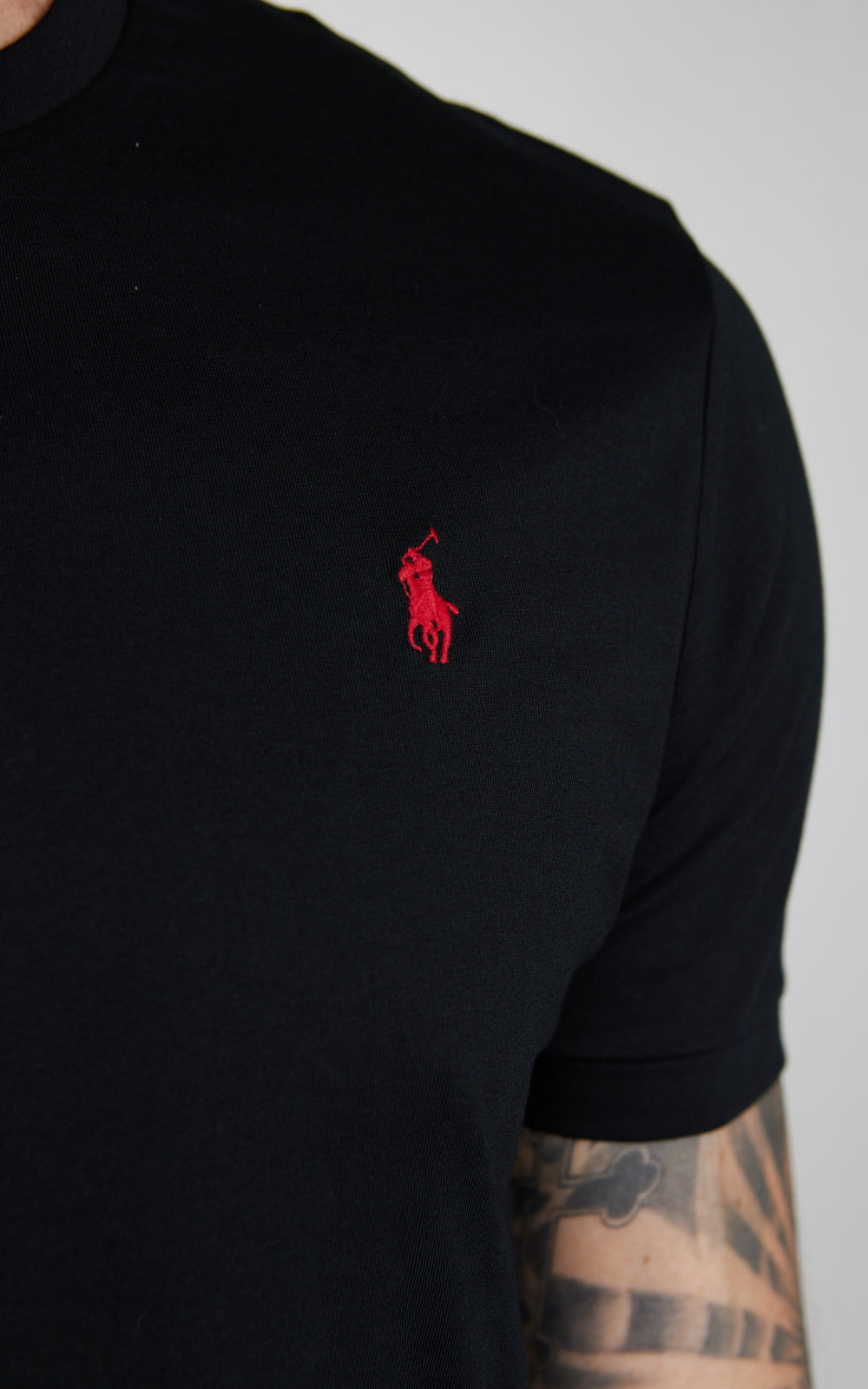 Polo Ralph Lauren Custom Slim Fit Jersey Crewneck T-Shirt Black
