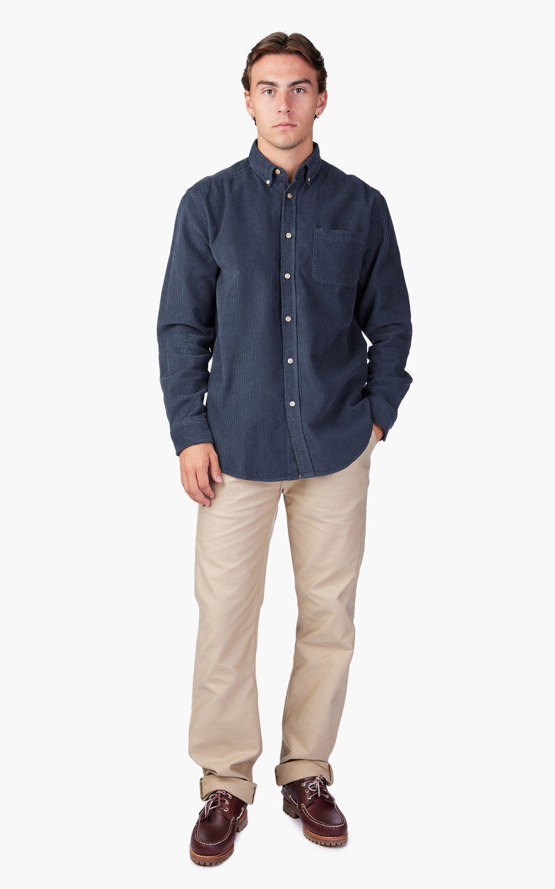 Portuguese Flannel Lobo Shirt Navy