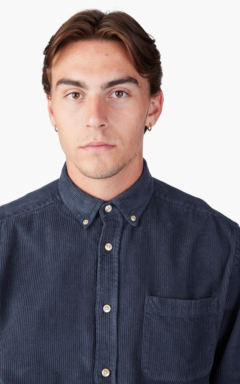 Portuguese Flannel Lobo Shirt Navy