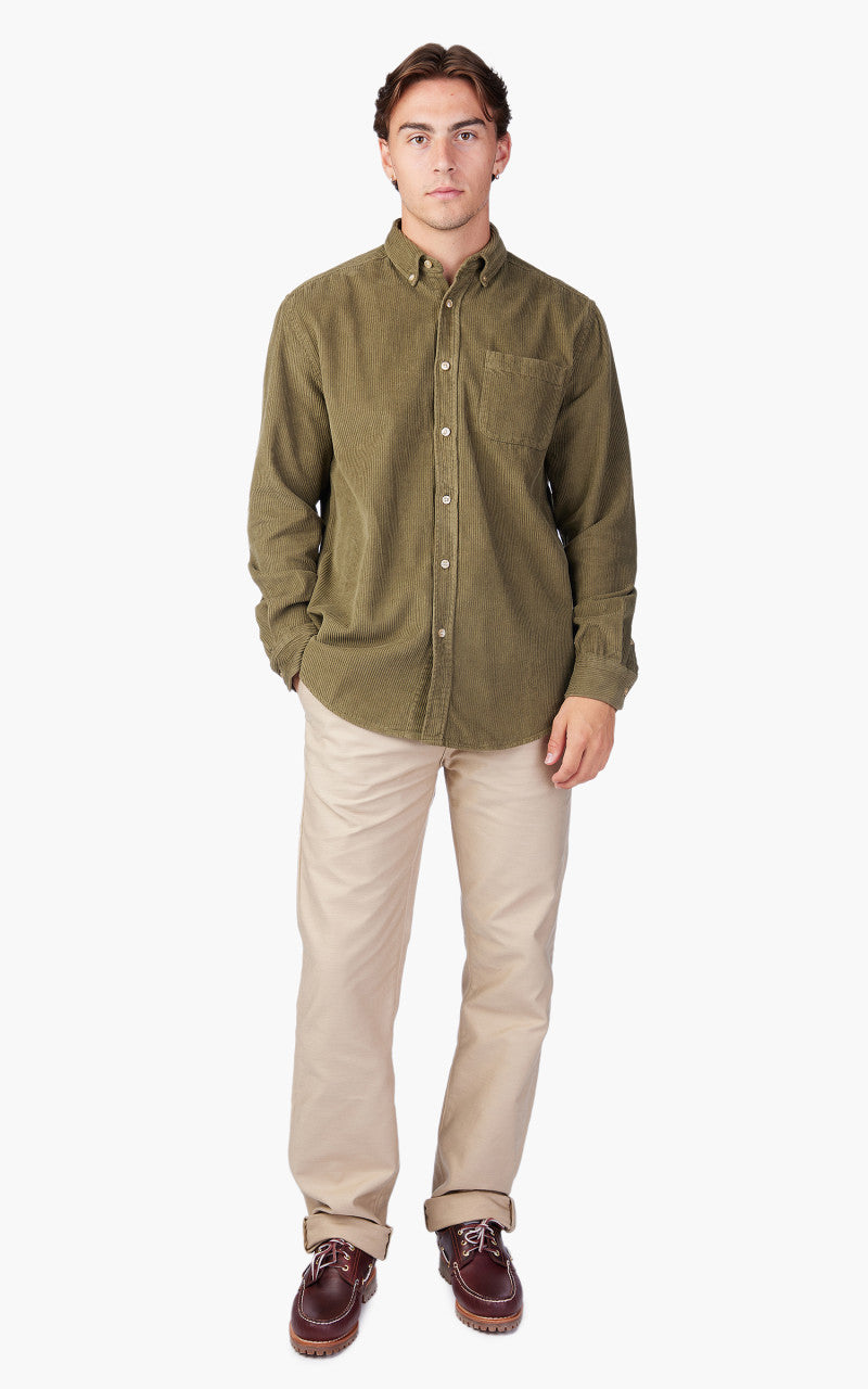 Portuguese Flannel Lobo Shirt Olive