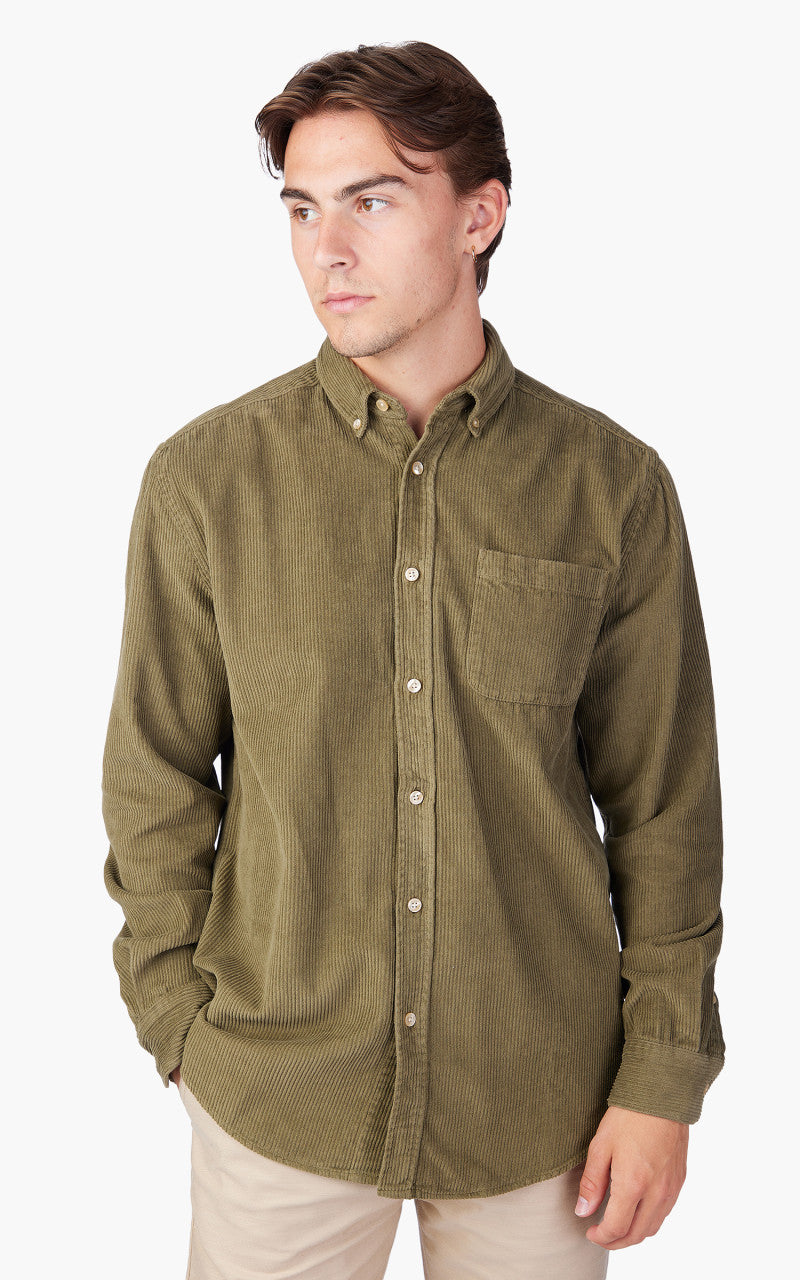 Portuguese Flannel Lobo Shirt Olive