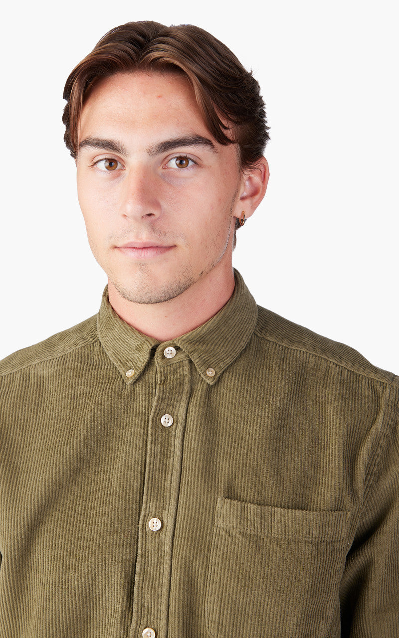 Portuguese Flannel Lobo Shirt Olive