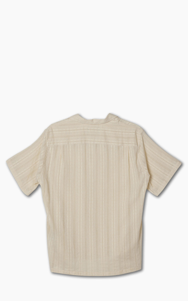 Portuguese Flannel Almada Camp Collar Shirt Ecru