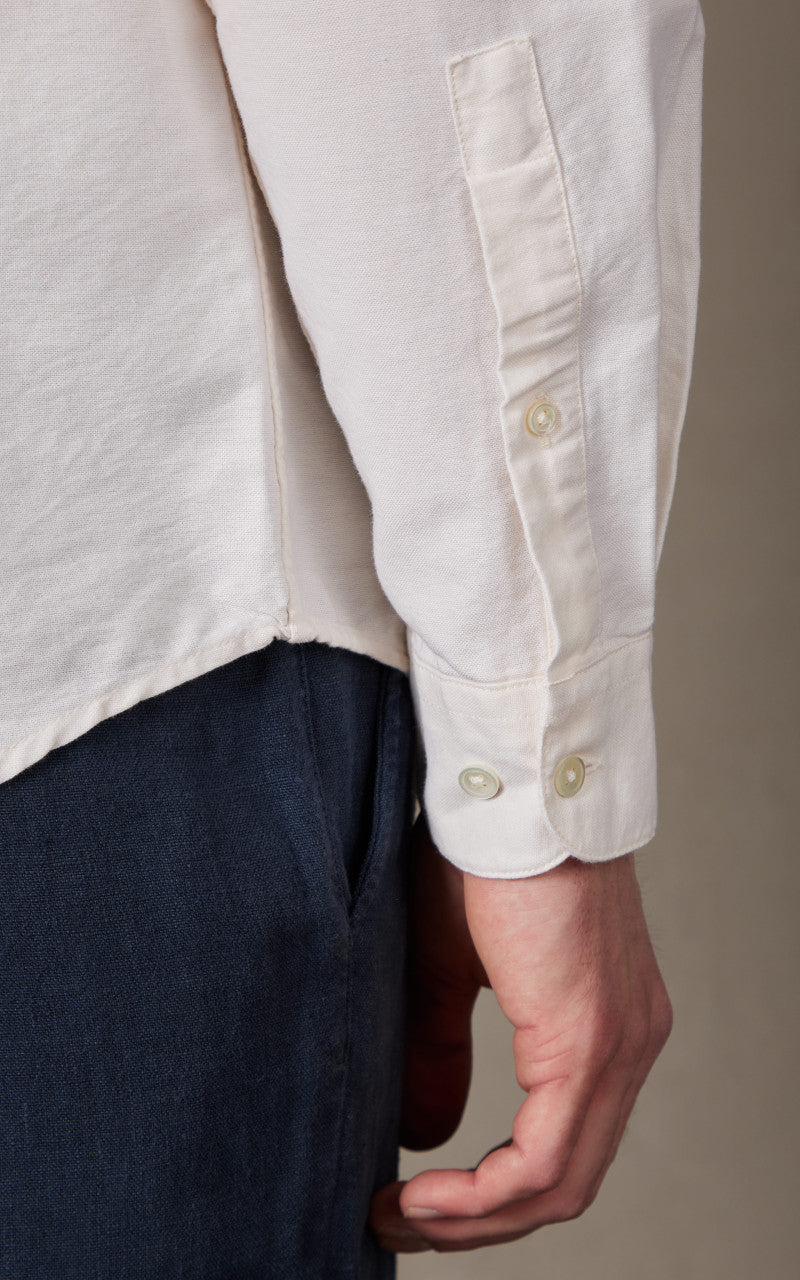 Portuguese Flannel Belavista Shirt Off White