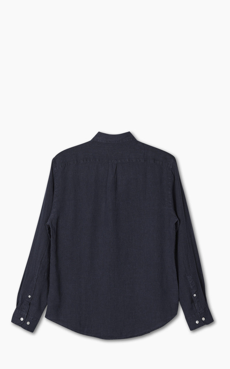 Portuguese Flannel Linen Shirt Navy