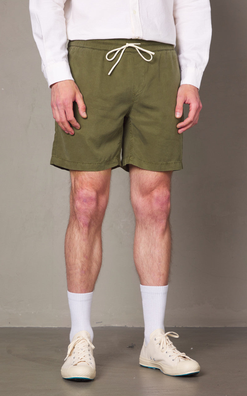 Portuguese Flannel Dogtown Shorts Olive