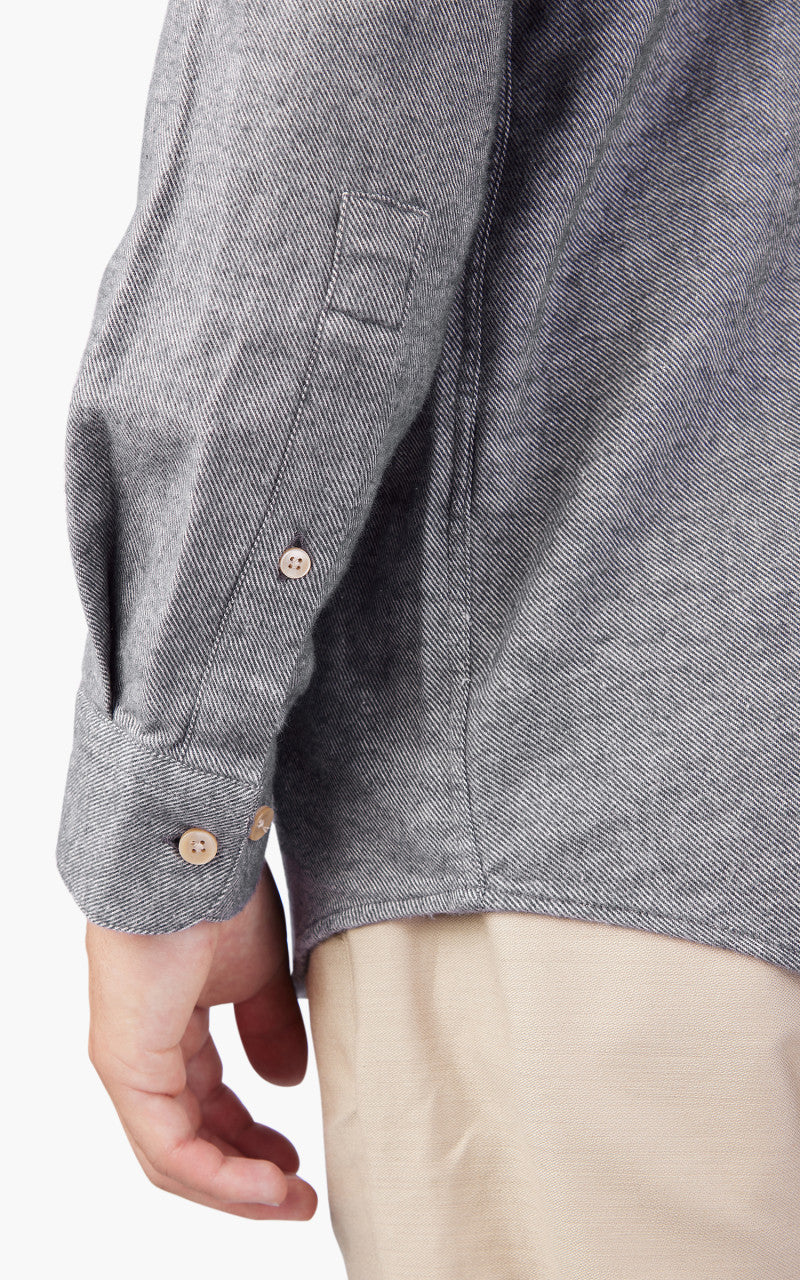 Portuguese Flannel Teca Shirt Light Grey