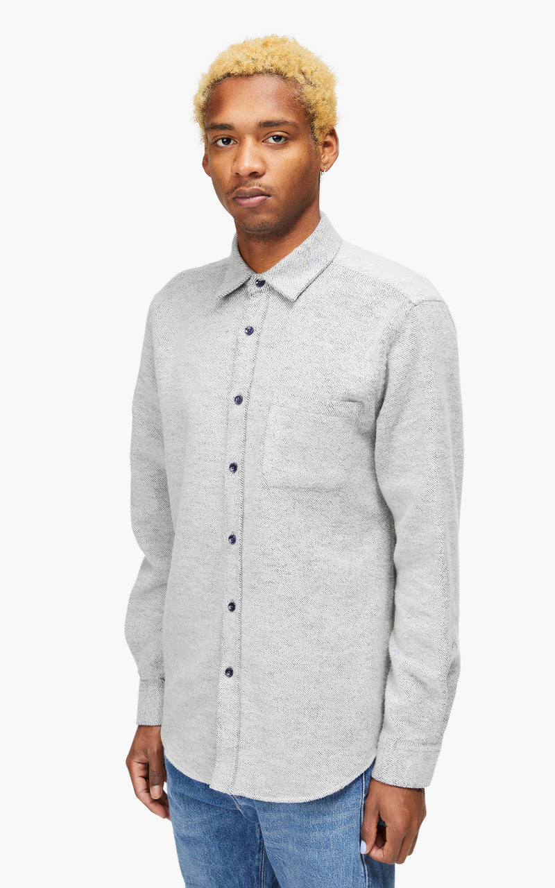 Portuguese Flannel Off Rail Shirt White
