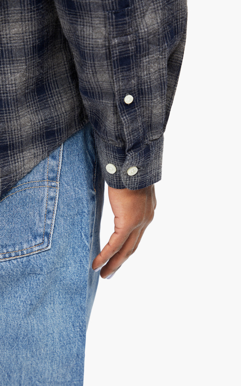 Portuguese Flannel Trinity Shirt Navy