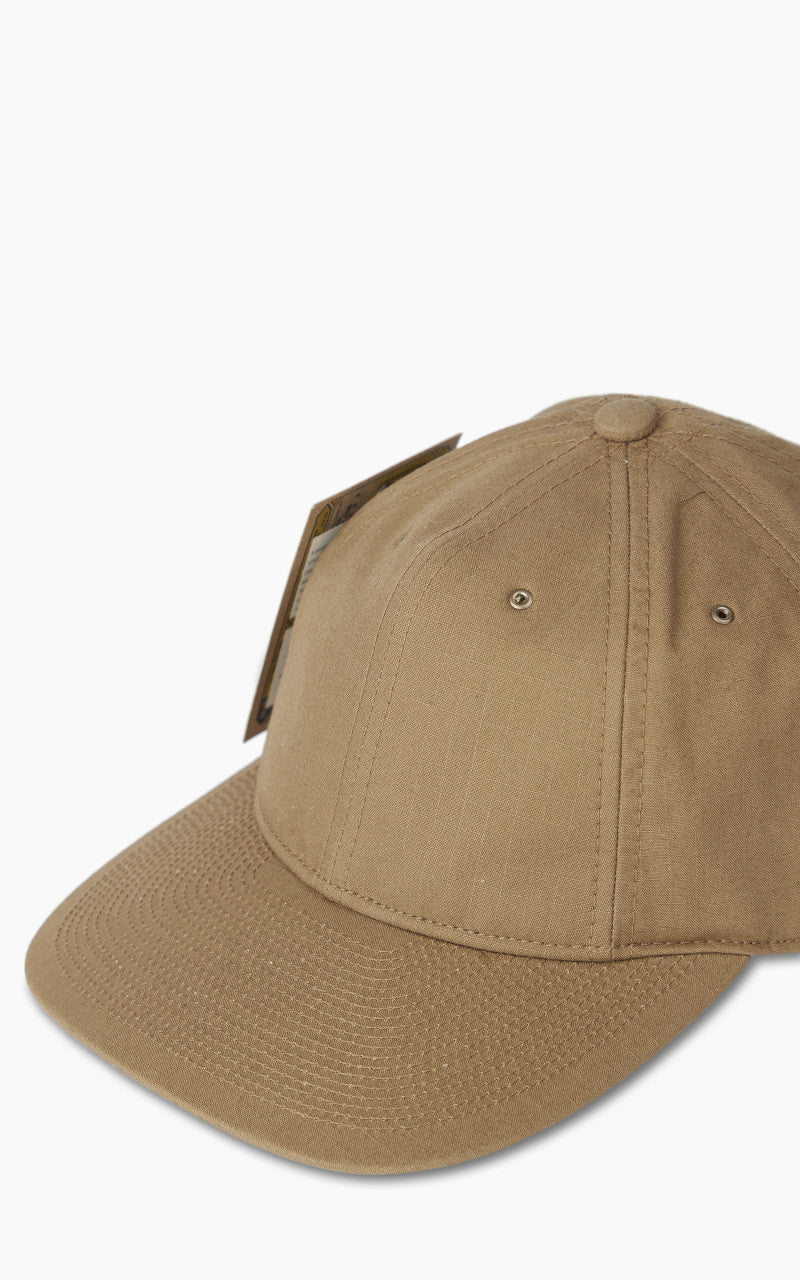 Poten Cotton Nylon Ripstop Baseball Cap Beige